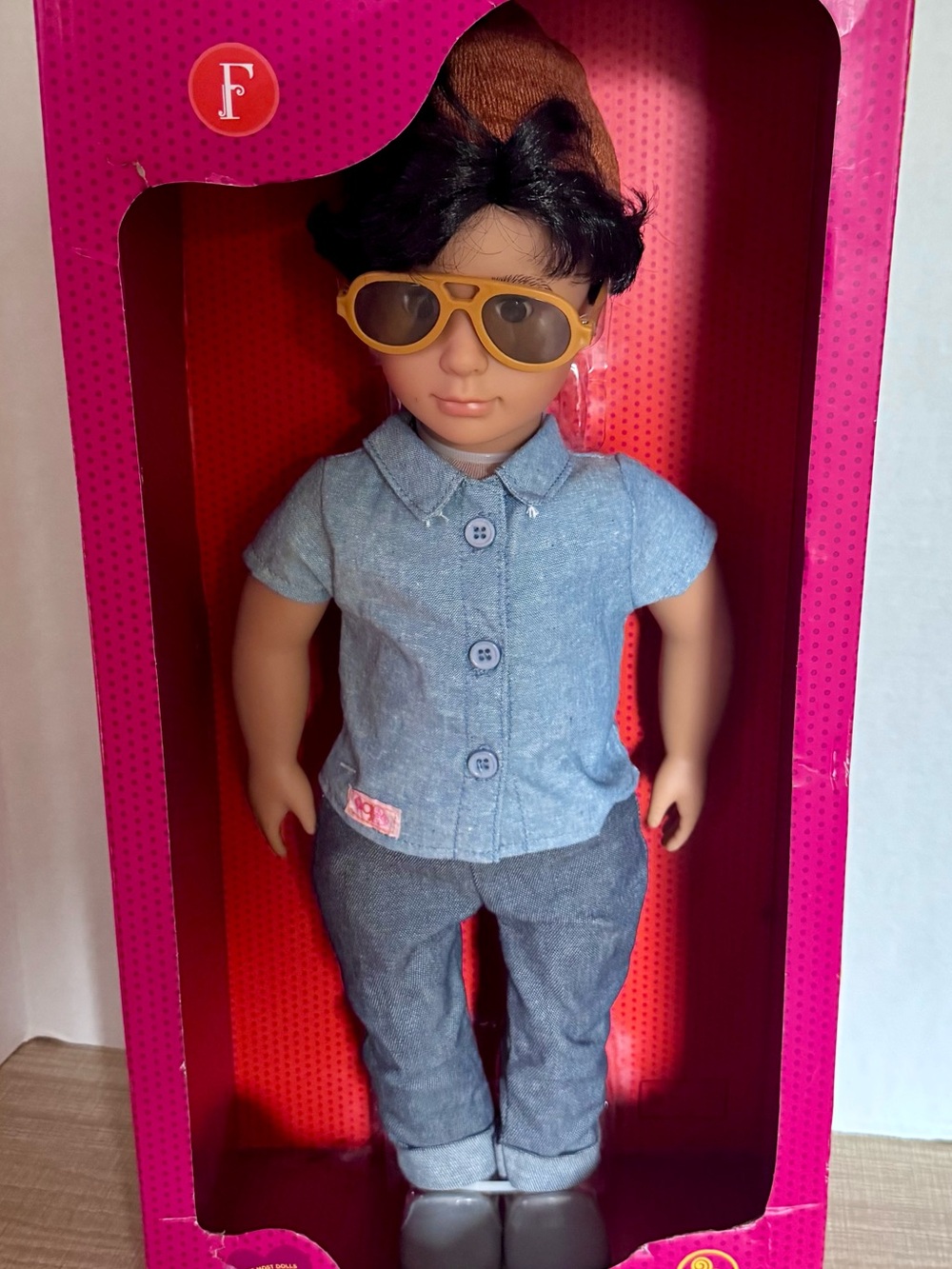 2021 OUR GENERATION DOLL FRANCO 18" BROWN HAIR BROWN EYES HISPANIC RARE